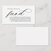 の結婚ハネムーン基金、ウィッシュ、クモダンラス エンクロージャーカード (正面/裏面)
