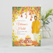 の結婚ハルディ招待状とインディアン結婚カード 招待状 (スタンド正面)