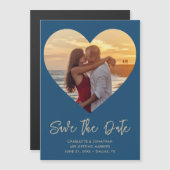 の結婚ハートは日付写真磁気カードを保存 (正面/裏面)