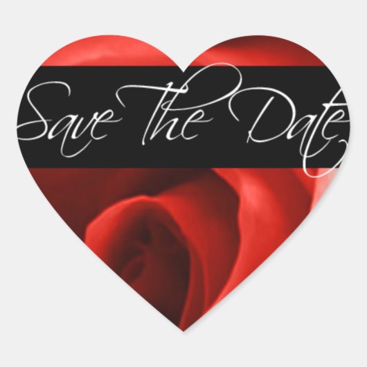 の結婚ハート日付の結婚封筒用シール ハートシール (正面)