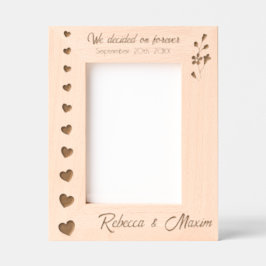 の結婚ハート私たちは永遠のカスタム5時間365日 レーザー彫刻フレーム