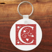 の結婚ハート キーホルダー (正面)