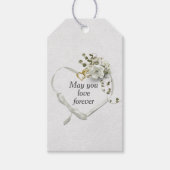 の結婚ハート ギフトタグ (正面)