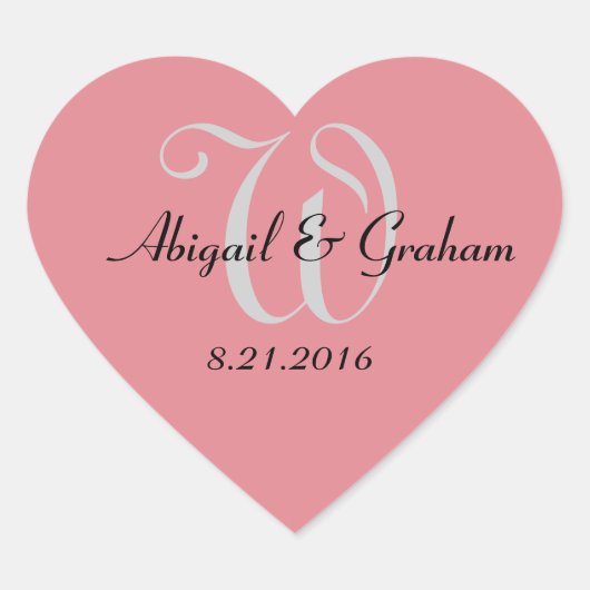 の結婚ハート ハートシール (正面)