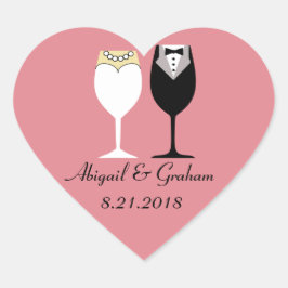 の結婚ハート ハートシール