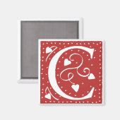 の結婚ハート マグネット (正面/裏面)