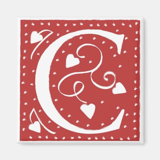 の結婚ハート マグネット (正面)