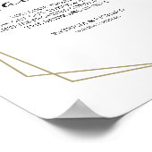 の結婚バスルームの看板は驚くほど見える ポスター (角)