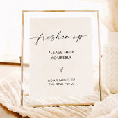 の結婚バスルームの看板、ミニマルなトイレの看板 ポスター