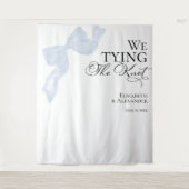 の結婚バックドロップ |結び弓を結ぶ タペストリー (正面)