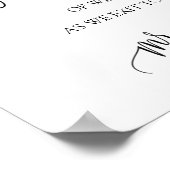 の結婚バブル記号/新しいテーブルのトップサイン ポスター (角)