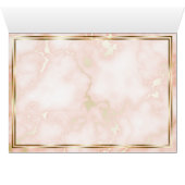 の結婚バラと金ゴールド大理石華美書道 (内部横(下))