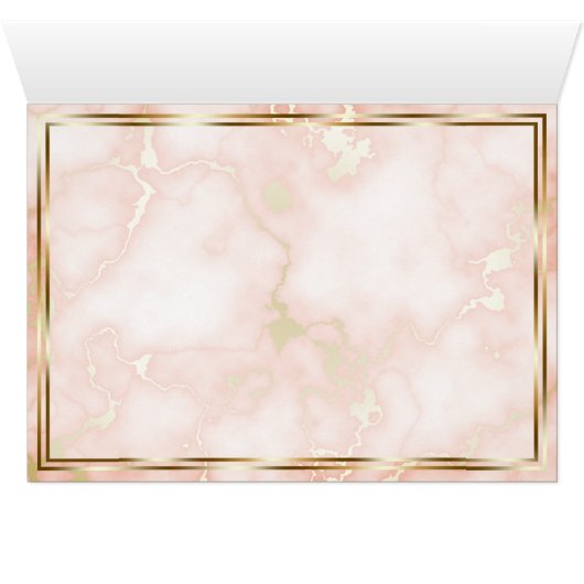 の結婚バラと金ゴールド大理石華美書道 (内部横(下))