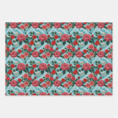 の結婚バラやリングや輪との結婚テーマ ラッピングペーパーシート (正面2)