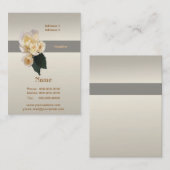 の結婚バラ名刺 名刺 (正面/裏面)