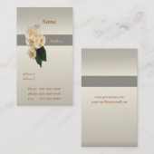 の結婚バラ名刺 名刺 (正面/裏面)