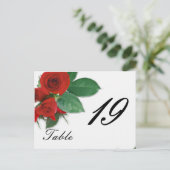 の結婚バラ表の番号 ポストカード (スタンド正面)