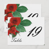 の結婚バラ表の番号 ポストカード (正面/裏面)