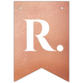 の結婚バラ金ゴールドミセス名前をカスタムする7文字 バンティングフラッグ (第3の旗)