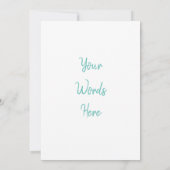 の結婚バンドが乗った結婚のカップケーキ 案内状 (裏面)