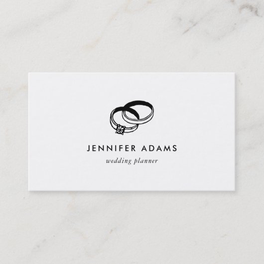 の結婚バンド |モダンウェディングプランナー 名刺 (正面)