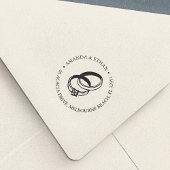 の結婚バンド |差出人住所 セルフインキングスタンプ