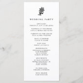 の結婚バンド | 式結婚計画 プログラム (裏面)