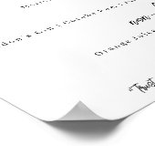 の結婚バーメニュモダンー – エレガンス（代替） ポスター (角)