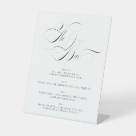 の結婚バーメニュー記号 台座サイン