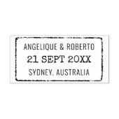 の結婚パスポート切手カスタム旅行先 ラバースタンプ (インプリント)