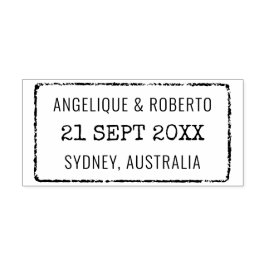 の結婚パスポート切手カスタム旅行先 ラバースタンプ