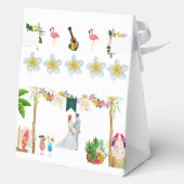 の結婚ビーチ熱帯夏の愛用ボックス フェイバーボックス (裏面)