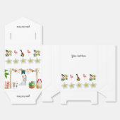 の結婚ビーチ熱帯夏の愛用ボックス フェイバーボックス (見開き)