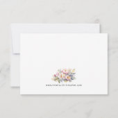 の結婚ピエレガントンク牡丹RSVP 出欠カード (裏面)