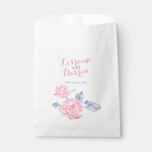 の結婚ピンクのローズインケスケッチバッグ フェイバーバッグ (正面)
