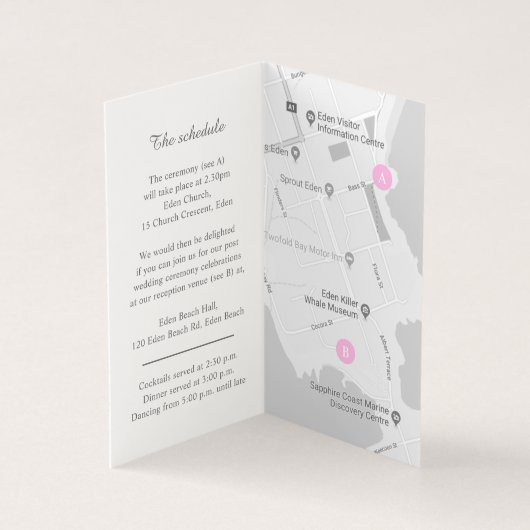 の結婚ピンクの木の花のイベントの日程と地図 (内部)