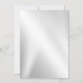 の結婚ピンクの桃の光沢のあるハート幾何学的エレガント 招待状 (裏面)