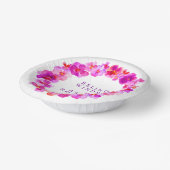 の結婚ピンク色のリースカスタム ペーパーボウル (傾斜あり)
