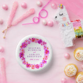 の結婚ピンク色のリースカスタム ペーパーボウル (パーティー)