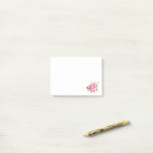 の結婚ピンク色の牡丹の花の束 ポストイット (デスク上)