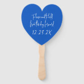 の結婚ファンはネイビー・ブルーことわざを持ち続ける ハンドファン (裏面)