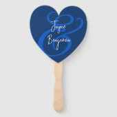 の結婚ファンはネイビー・ブルーことわざを持ち続ける ハンドファン (正面)