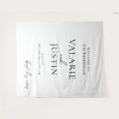 の結婚ファンシーフォントスクリプト引用文 タペストリー (正面(横))