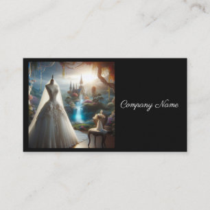 の結婚ファンタジー背景のドレス 名刺