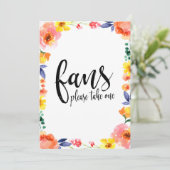 の結婚ファン書道の手頃フローラ標識 (スタンド正面)