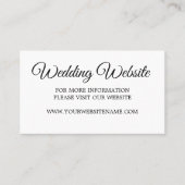 の結婚フォトオーバーレイモダンWebサイト 名刺 (正面)