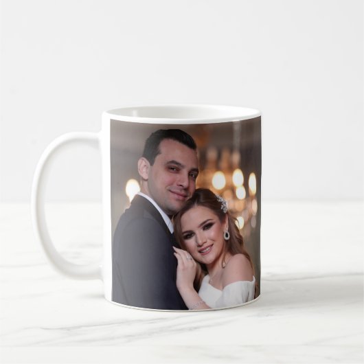 の結婚フォトカスタムコーヒーMAG コーヒーマグカップ (左)