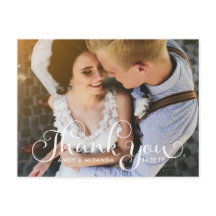 の結婚フォトカードはがききエレガントカーユニークド