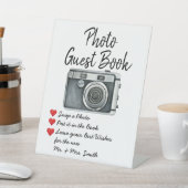 の結婚フォトゲストブックの披露宴表 台座サイン (インサイチュ)