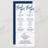 の結婚フォトブースのフレームインサート – （ネイビーブルー） (正面/裏面)